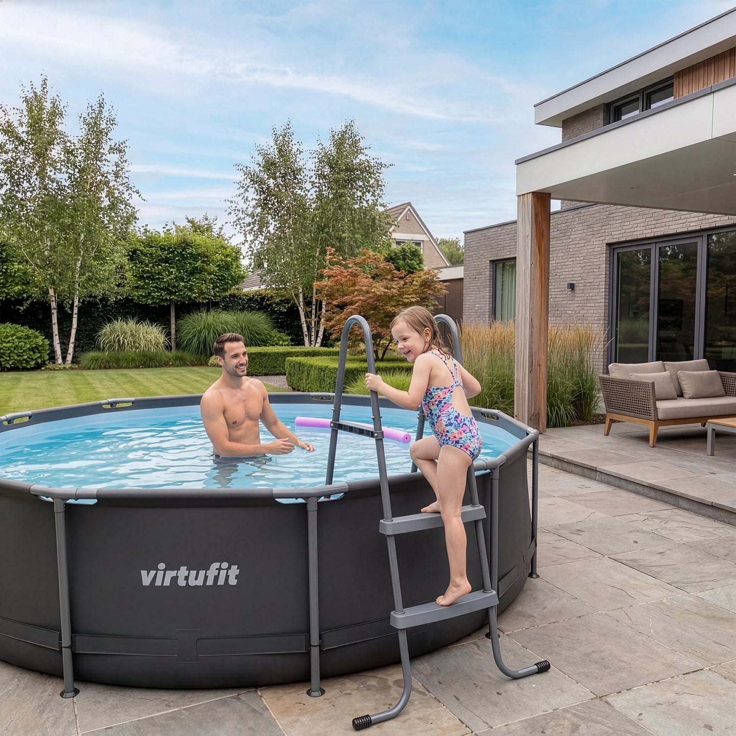 VirtuFit Pool Ladder - 84 cm