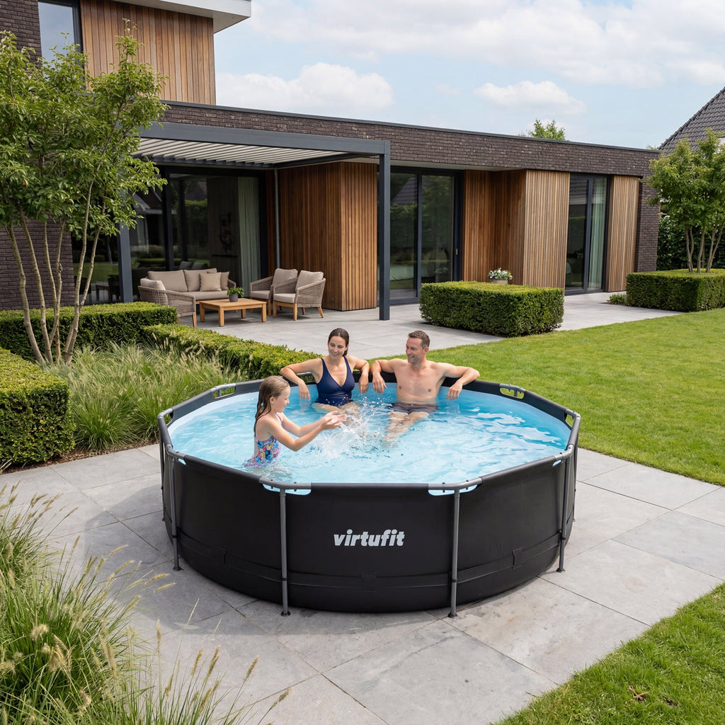 VirtuFit Round Pool - Ø366 x 100 cm - Anthracite