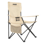 VirtuFit Foldable Camping Chair - Beige