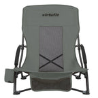VirtuFit Foldable Beach Chair - Grey