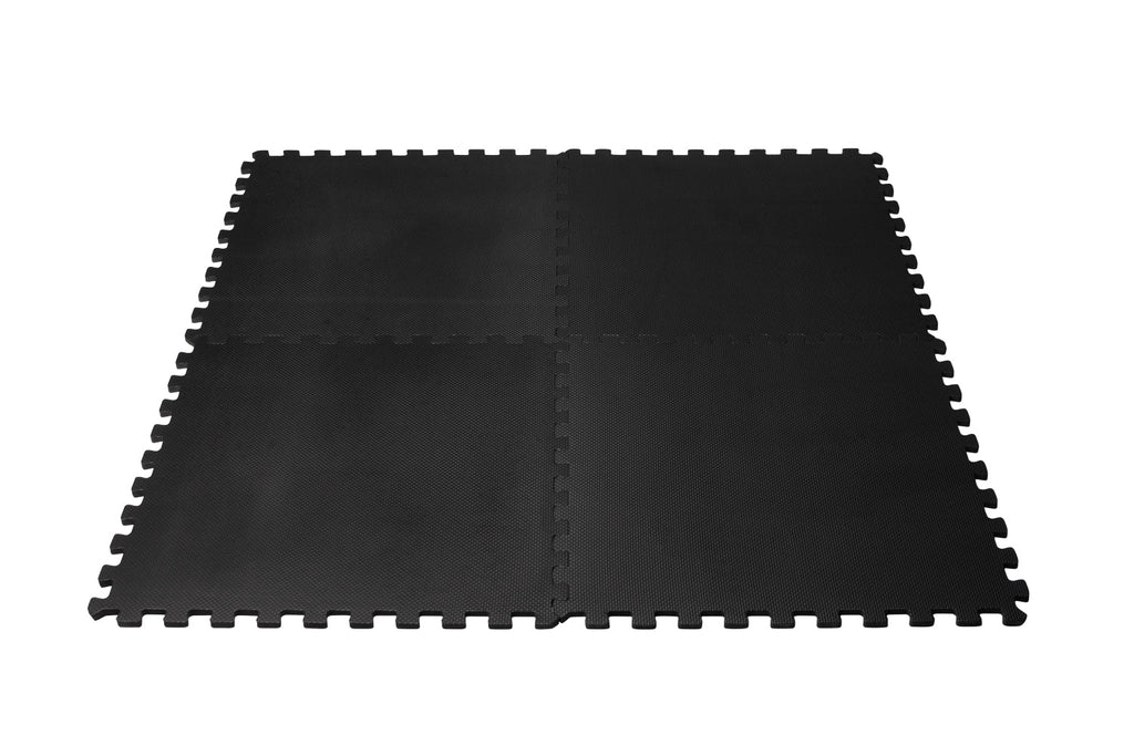 VirtuFit Fitness Puzzle Mat – 4-Piece Floor Mat – 120×120 cm – Black