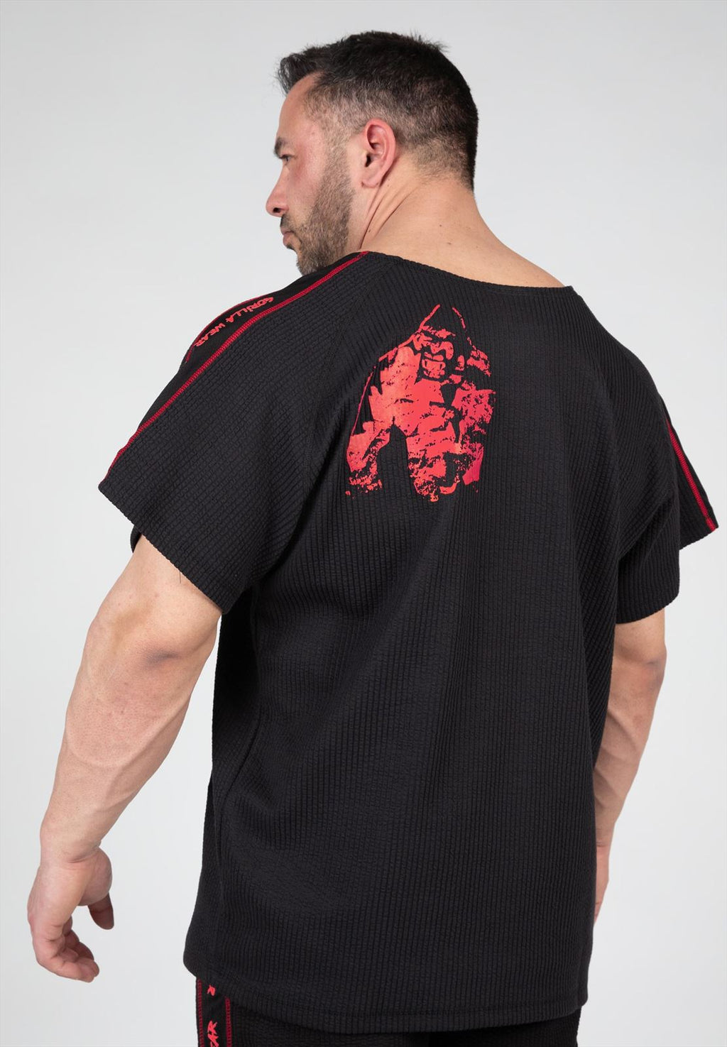 Buffalo Old School Workout Top - Black/Red