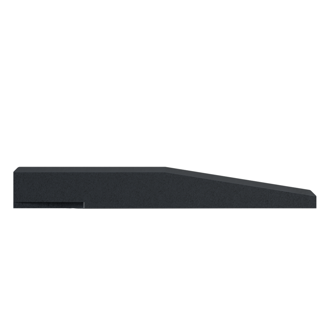 Flow Fitness Edge Rubber Tile - 50x15x2 cm