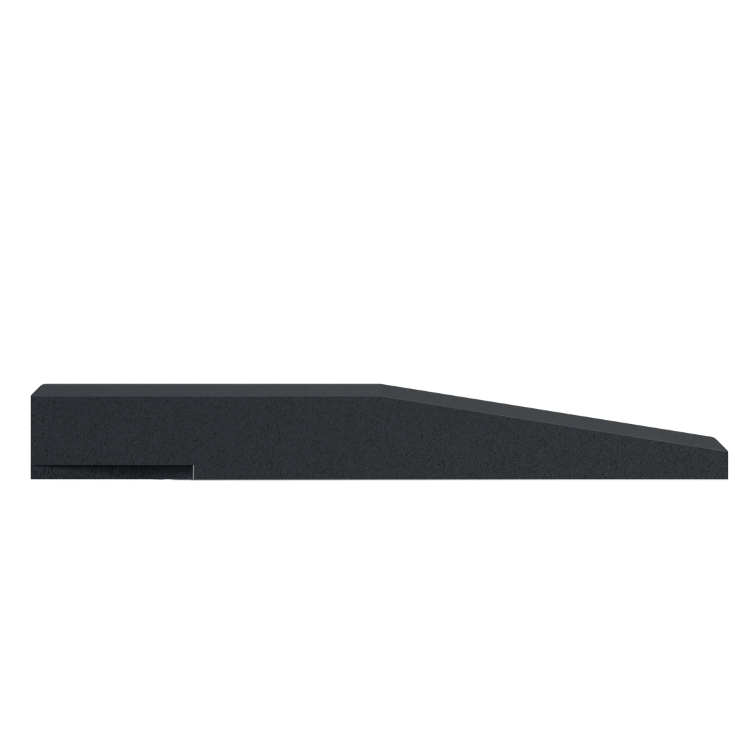 Flow Fitness Edge Rubber Tile - 50x15x2 cm