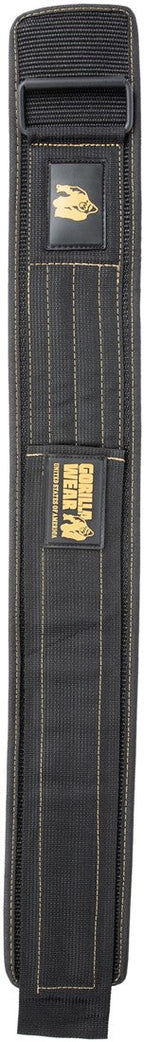 Gorilla Wear 4 Inch Nylon Lifting Belt - Black/Gold