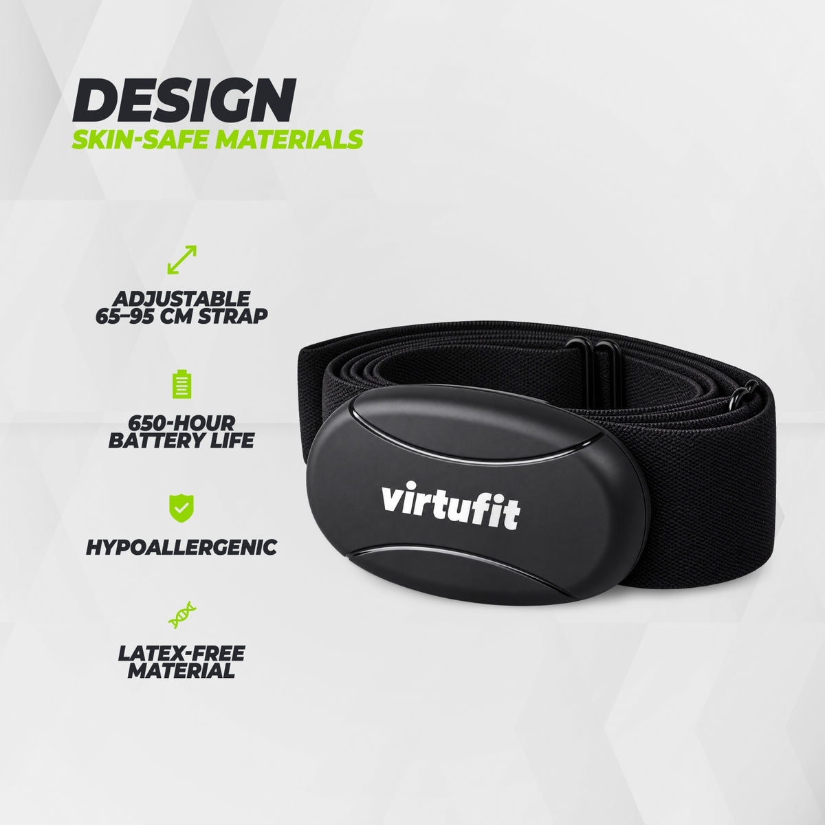 VirtuFit Universele Hartslagband 5,3 kHz
