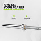 VirtuFit Olympische Halterstang - 50 mm - 220 cm