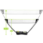 VirtuFit 2-in-1 Portable Badminton and Tennis set