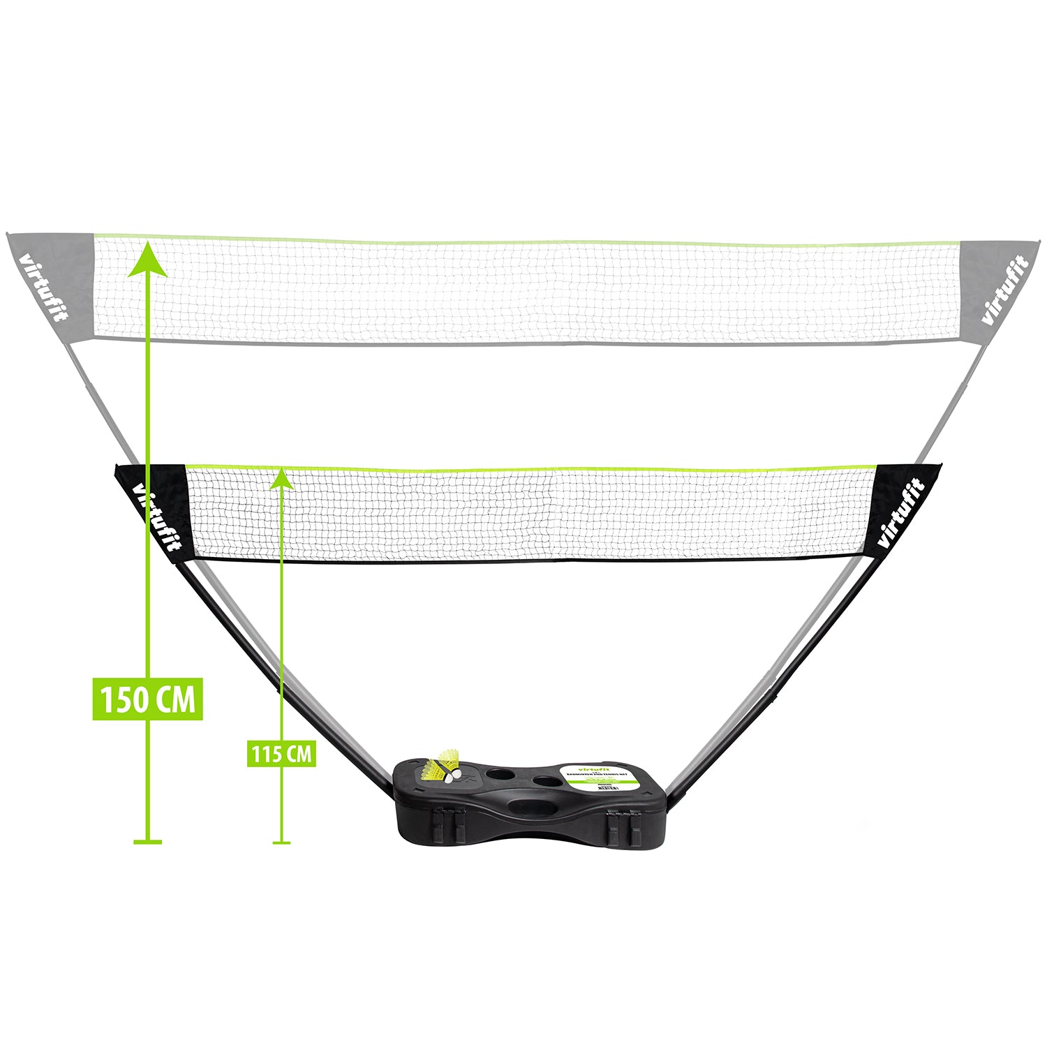 VirtuFit 2-in-1 Portable Badminton and Tennis set