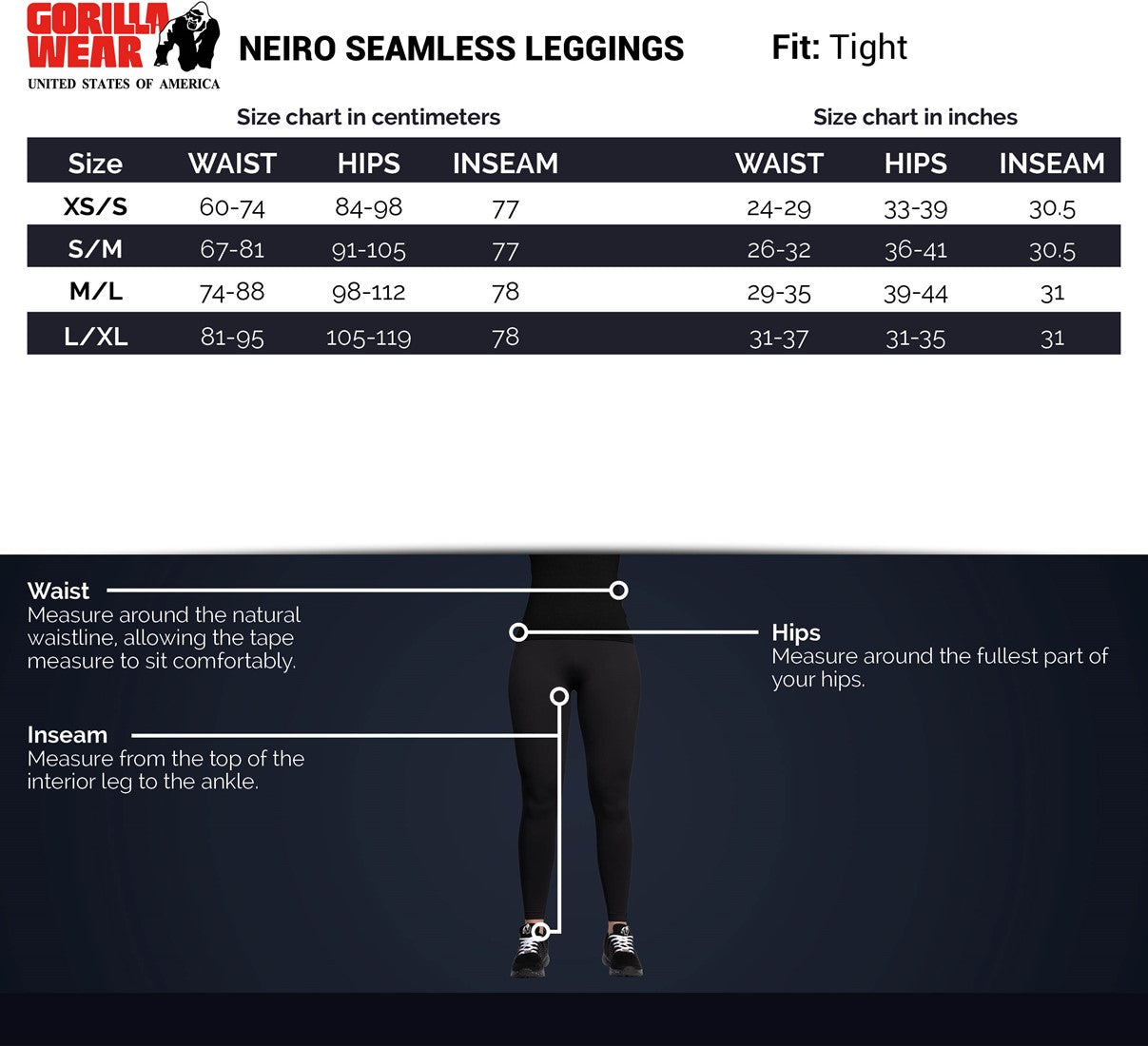 Gorilla Wear Neiro Seamless Leggings - Paars