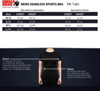 Neiro Seamless Sports Bra - Black