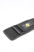 Gorilla Wear 4 Inch Nylon Lifting Belt - Black/Gold