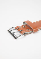Gorilla Wear 6 Inch Padded Leather Lifting Belt - Brown