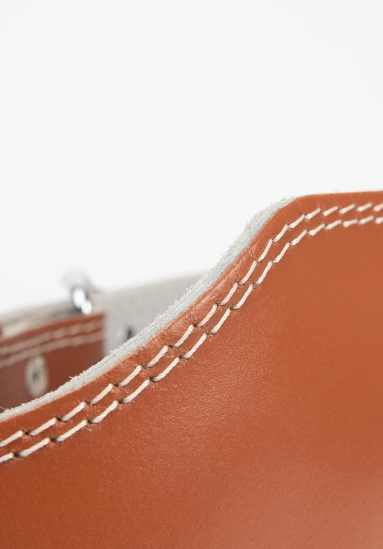 Gorilla Wear 6 Inch Padded Leather Lifting Belt - Brown