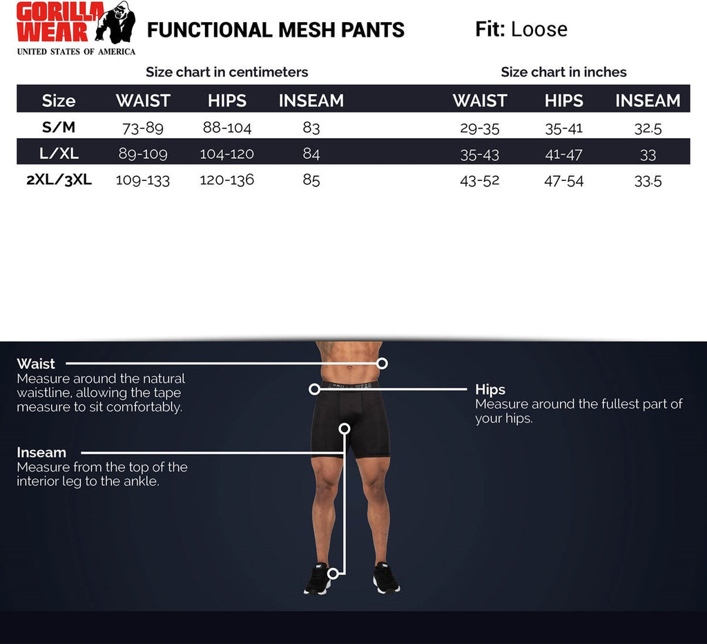 Functional Mesh Pants - Black/Green