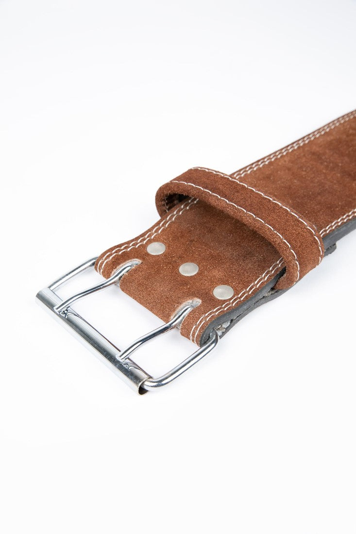 Gorilla Wear 4 Inch Leather Lifting Belt - Brown
