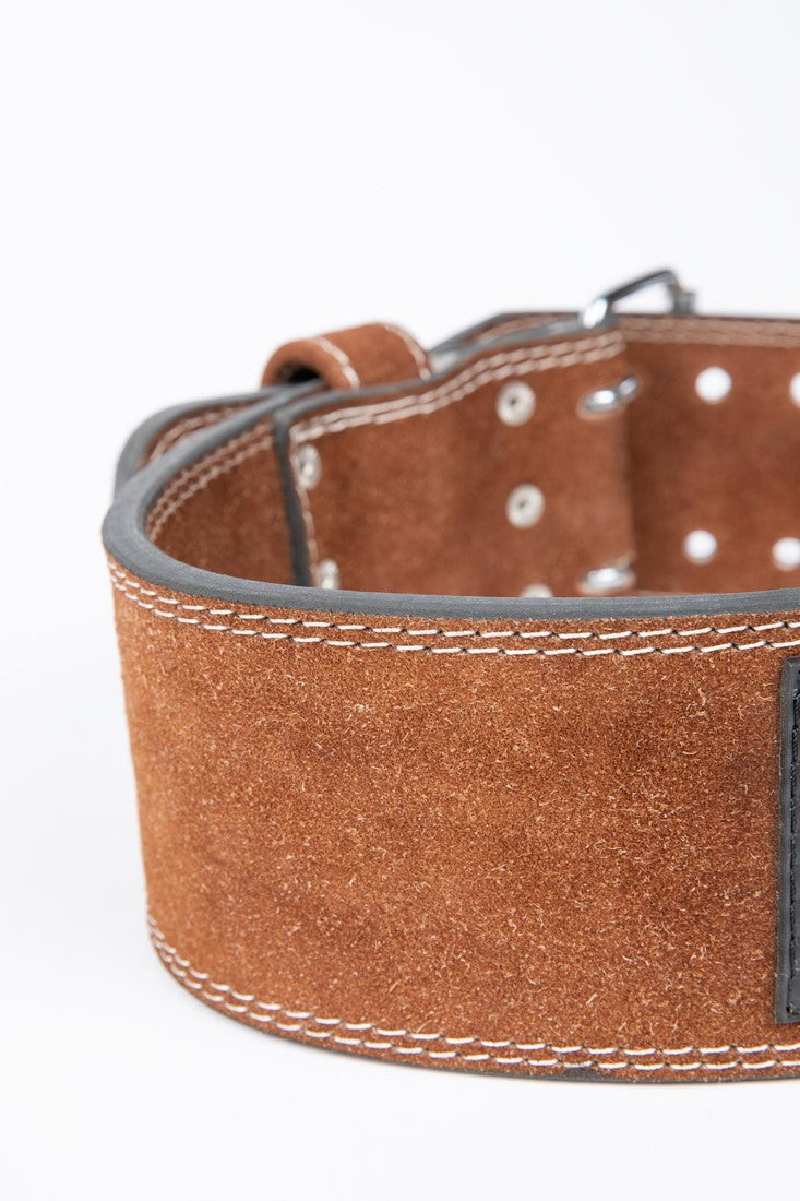 Gorilla Wear 4 Inch Leather Lifting Belt - Brown
