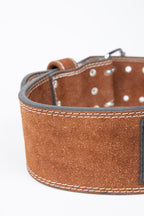 Gorilla Wear 4 Inch Leather Lifting Belt - Brown