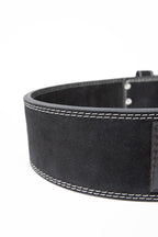 Gorilla Wear 4 Inch Leather Lifting Belt - Black