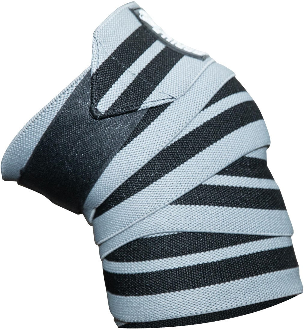 Gorilla Wear Knee Wraps - Grey/Black