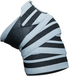 Gorilla Wear Knee Wraps - Grey/Black