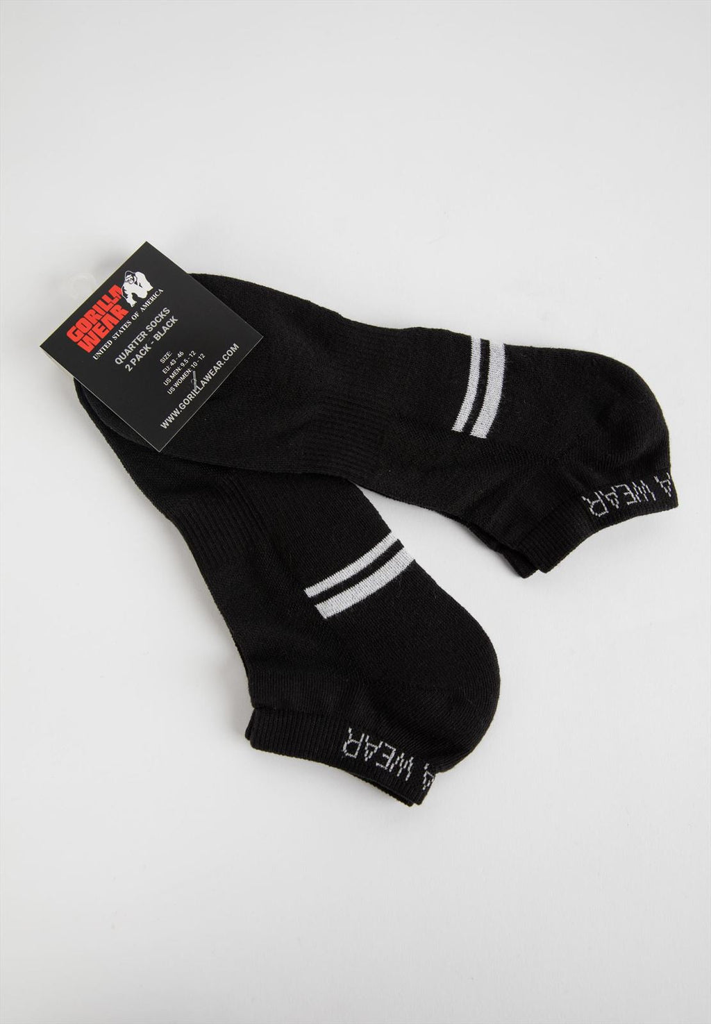 Quarter Socks 2-Pack - Black