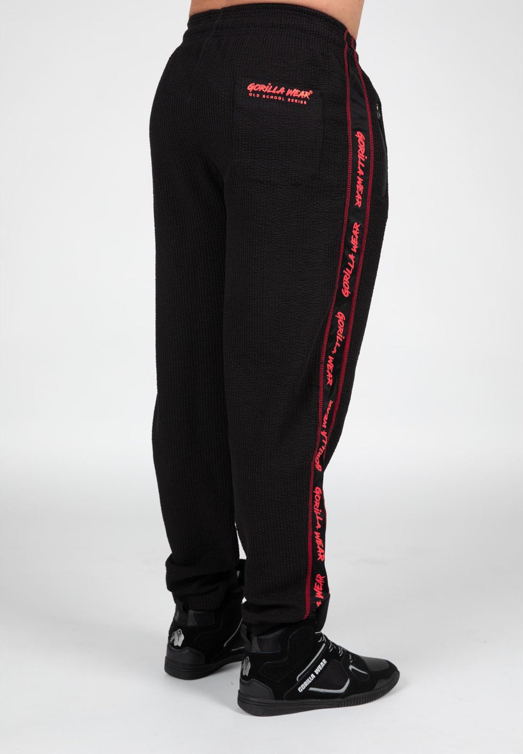 Buffalo Old School Workout Pants - Black/Red