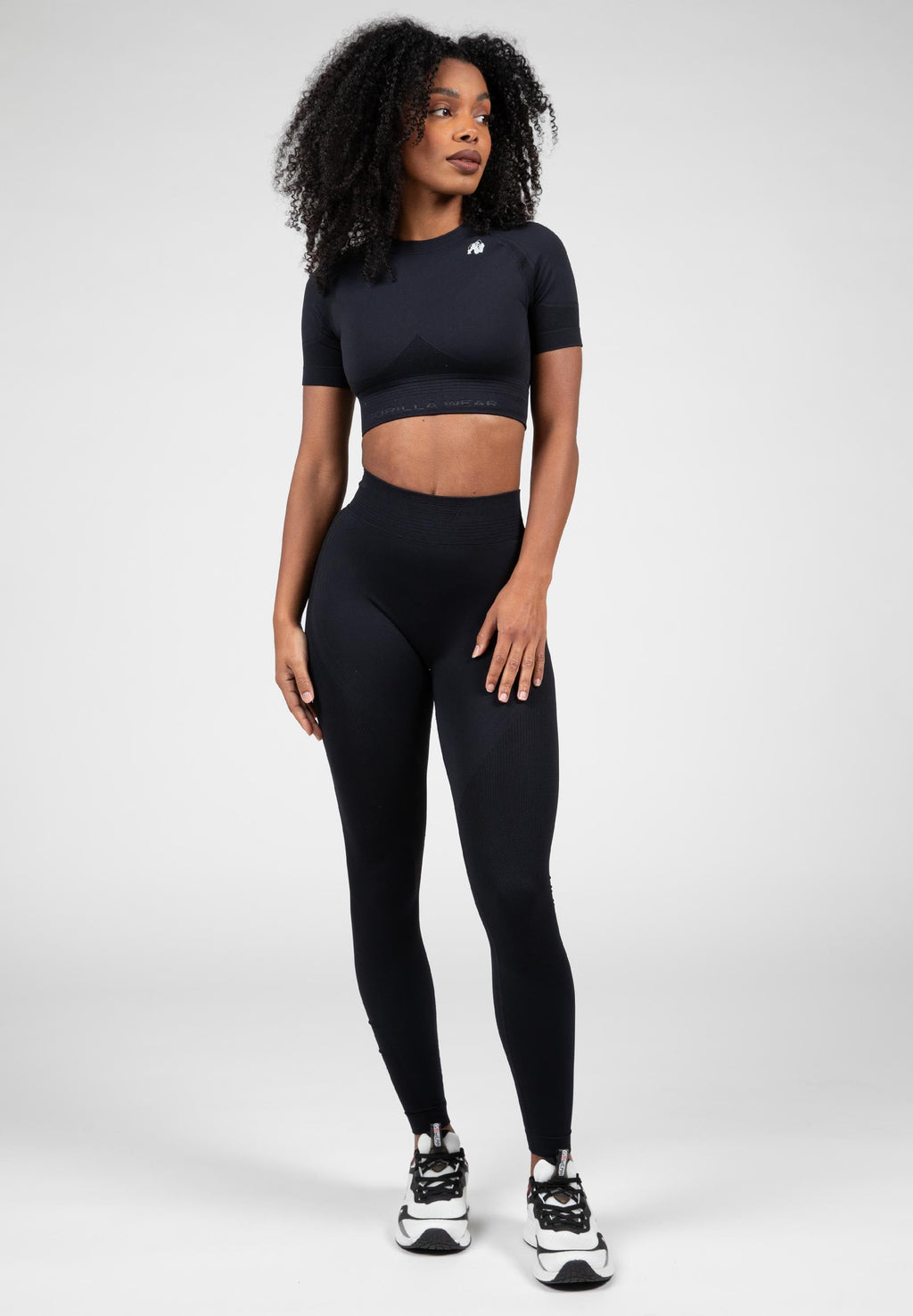 Gorilla Wear Whitney Seamless Crop Top - Black