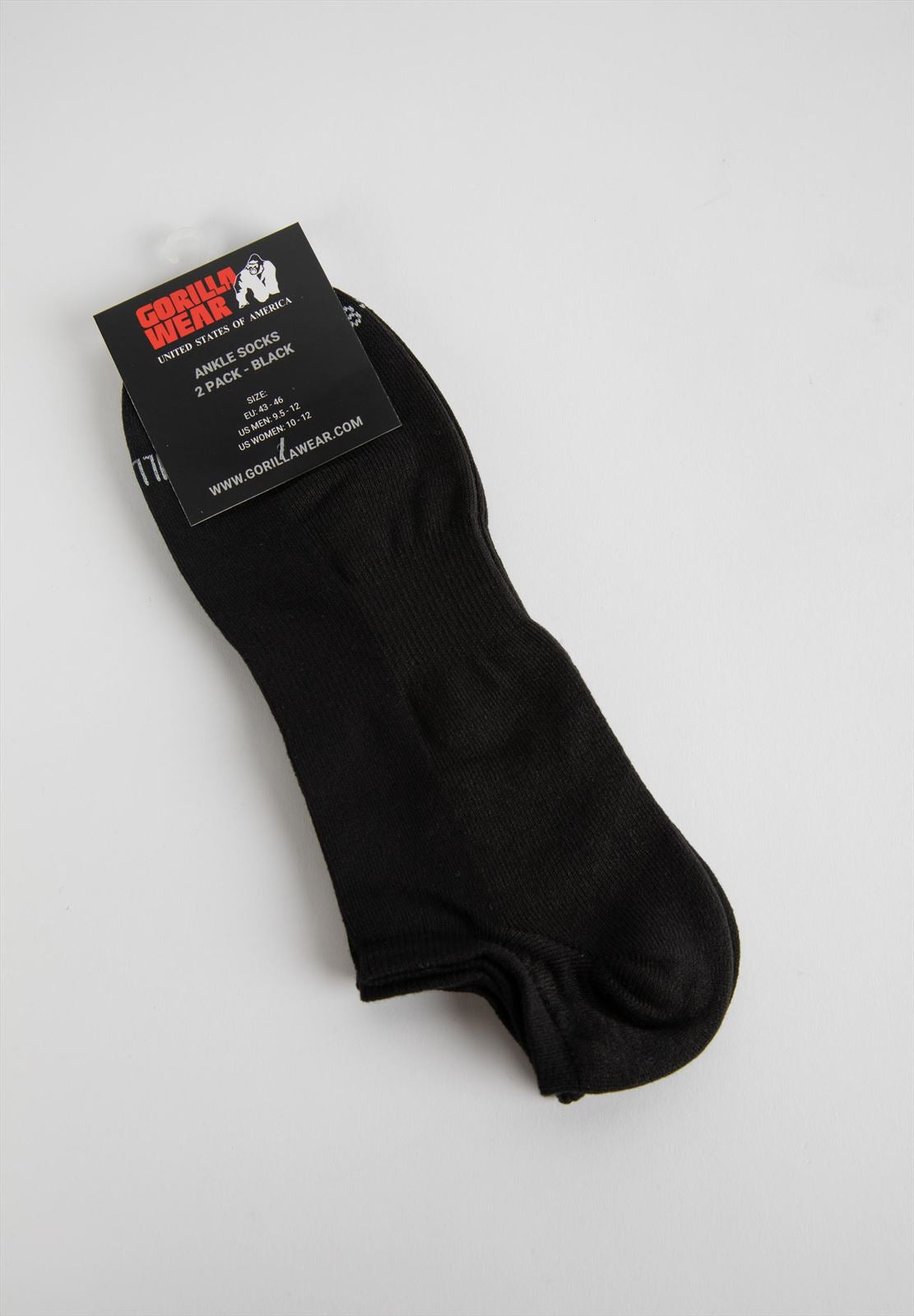 Ankle Socks 2-Pack - Black