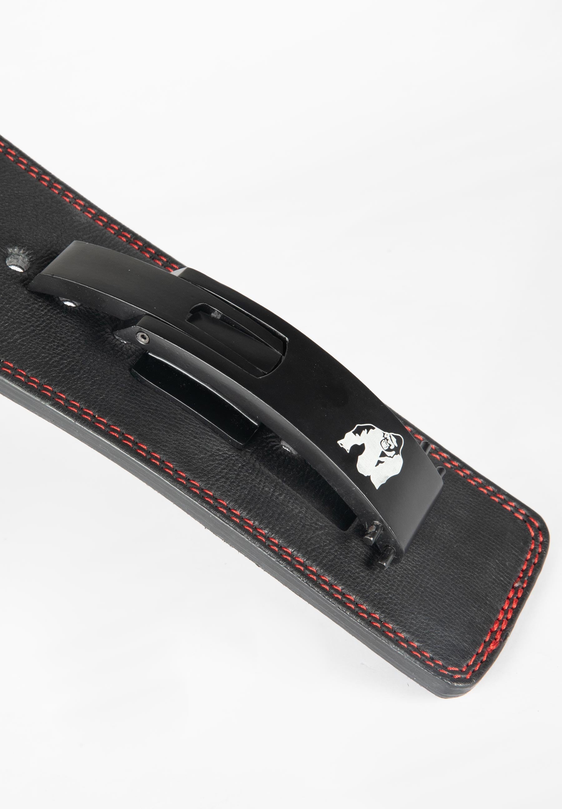 Gorilla Wear 4 Inch Premium Leather Lever Belt - Black