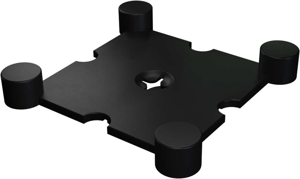 Flow Fitness Corner Profile Rubber Tile - 20 x 20 x 2 cm