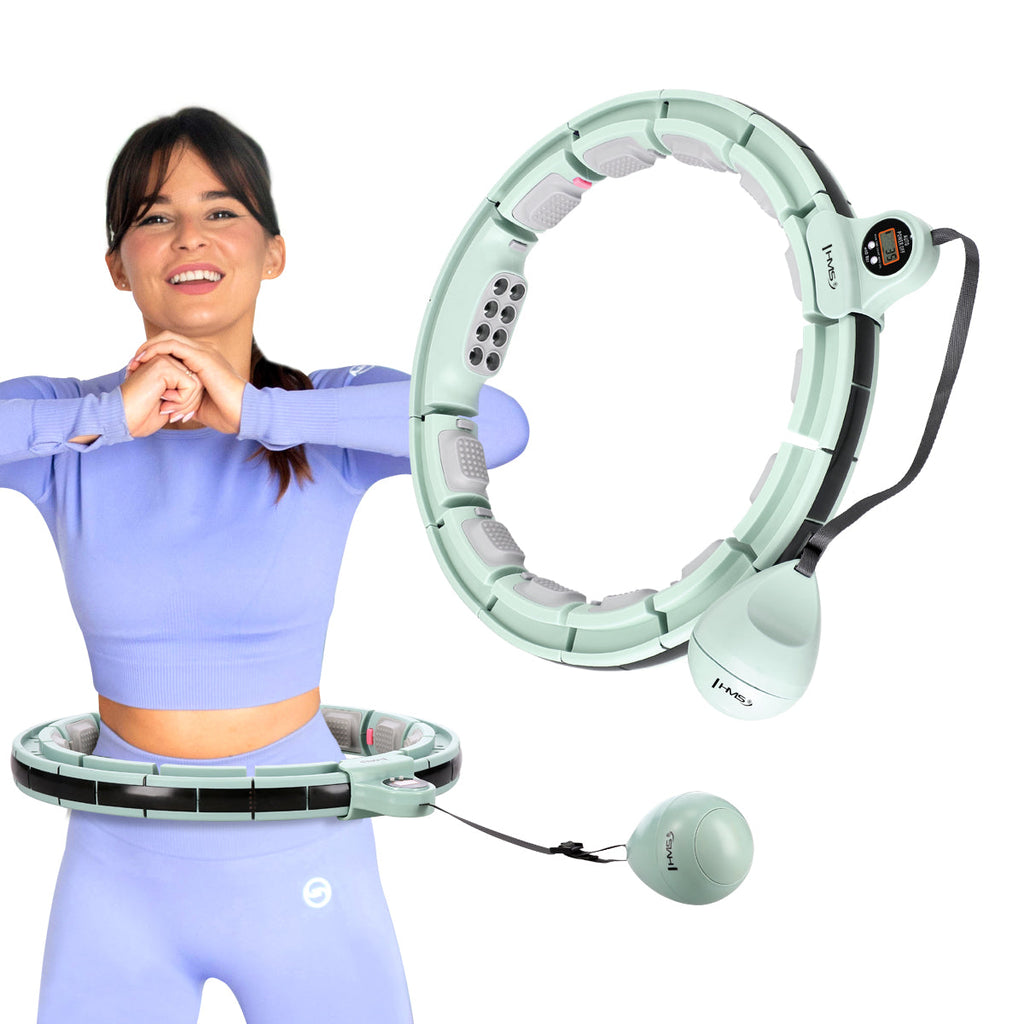 HMS Set Hula Hoop - Green + Slimming Waist Belt