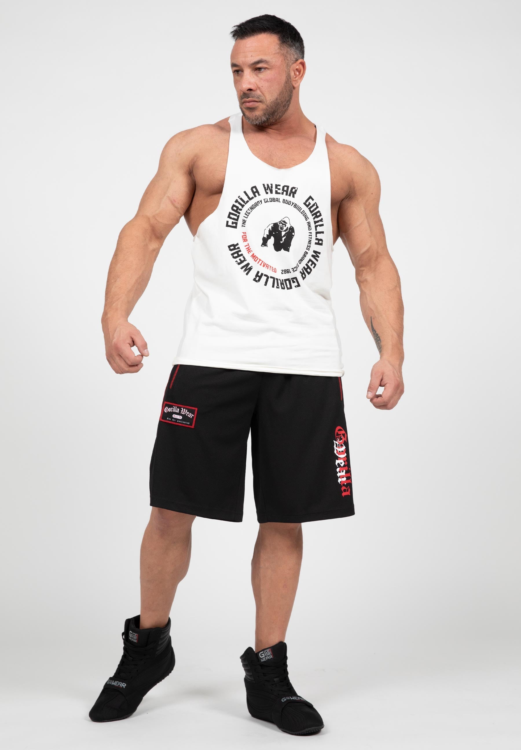 Gorilla Wear Marlow Mesh Shorts - Black/Red