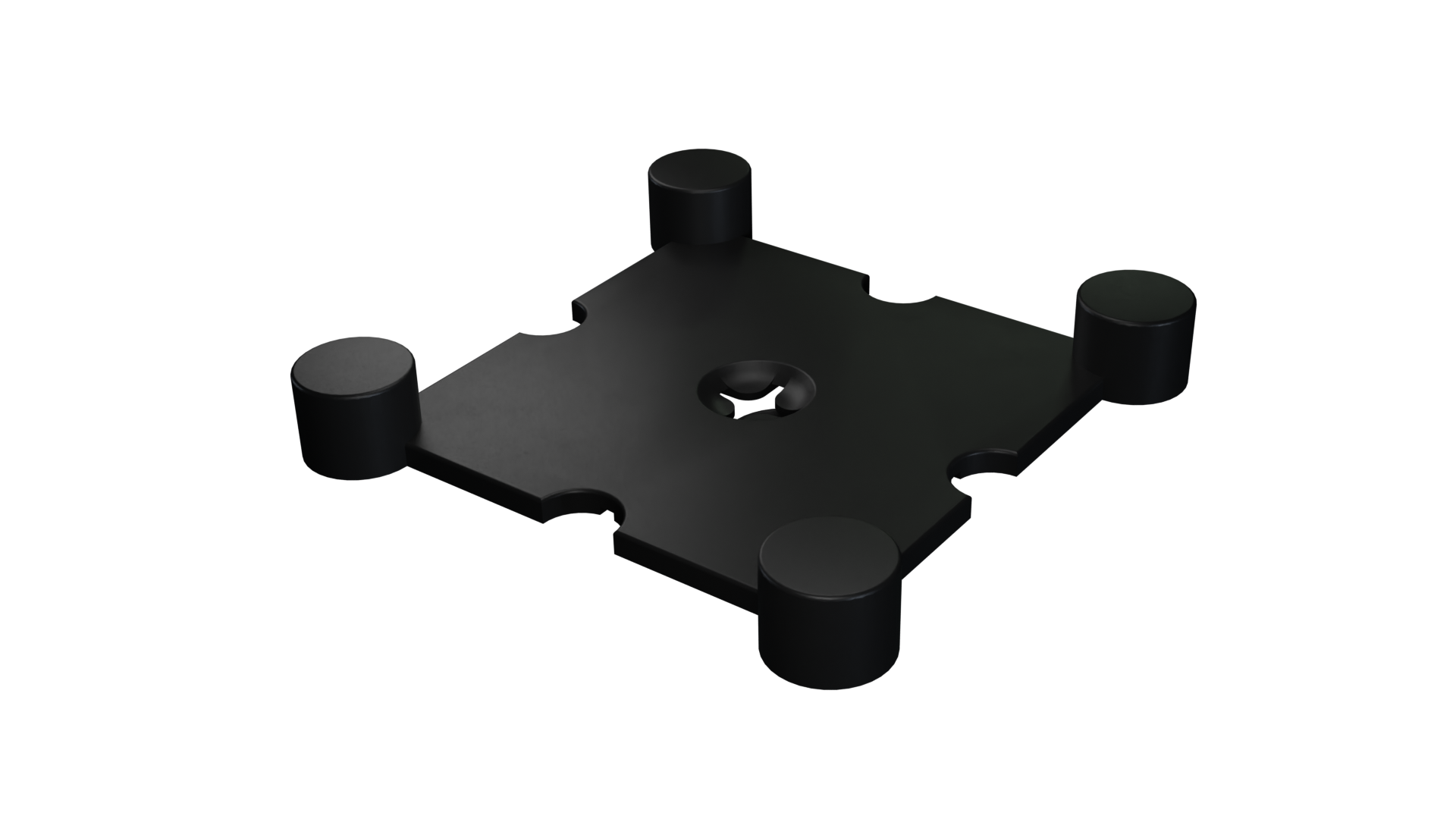Flow Fitness Edge Rubber Tile - 50x15x2 cm