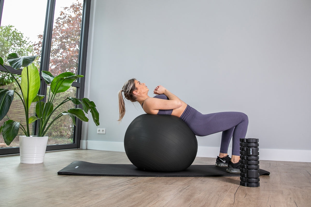 VirtuFit Anti-Burst Exercise Ball Pro - Black - 45 cm