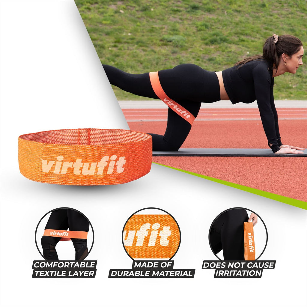 VirtuFit Mini Resistance Band - Cotton - Orange - Light