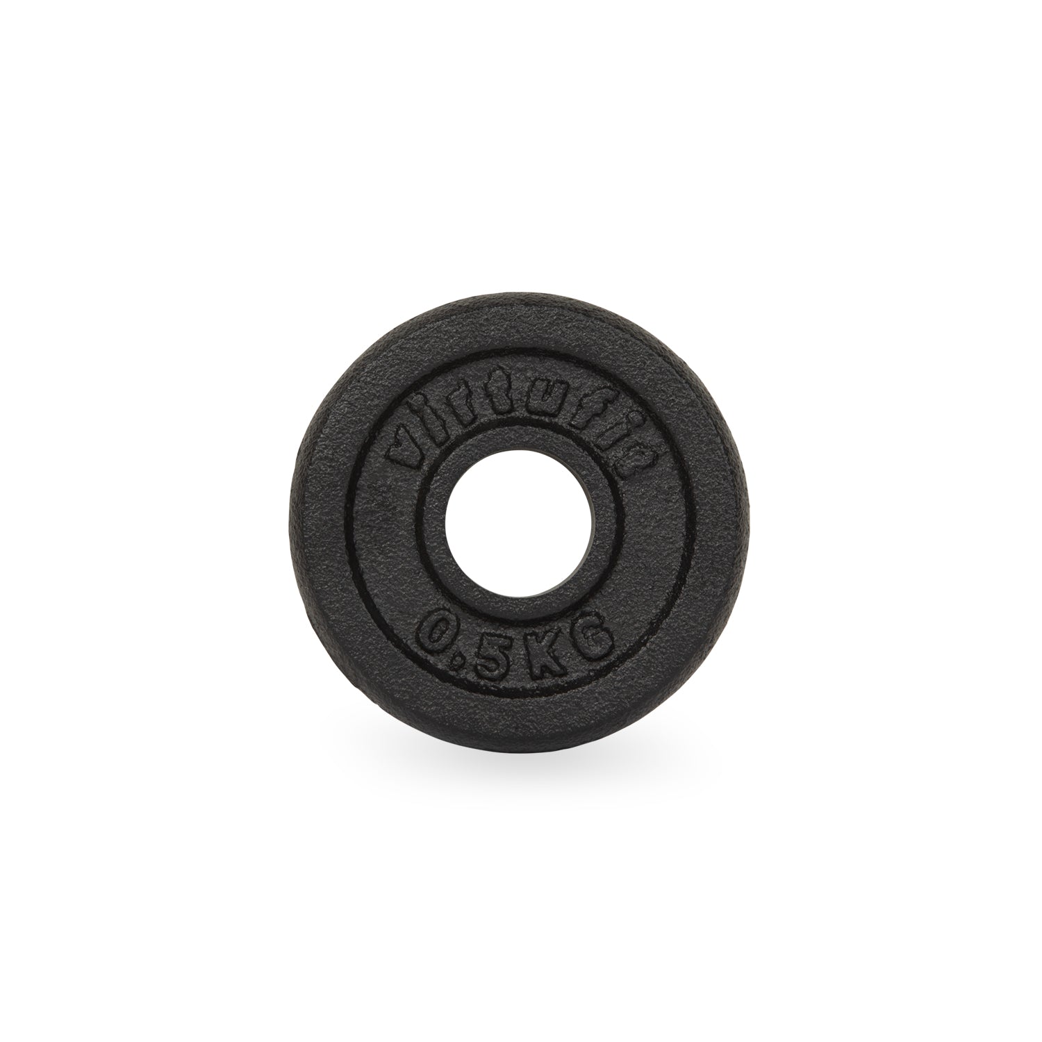 VirtuFit Cast Iron Weight Plate 30 mm - 0.5 kg - Black