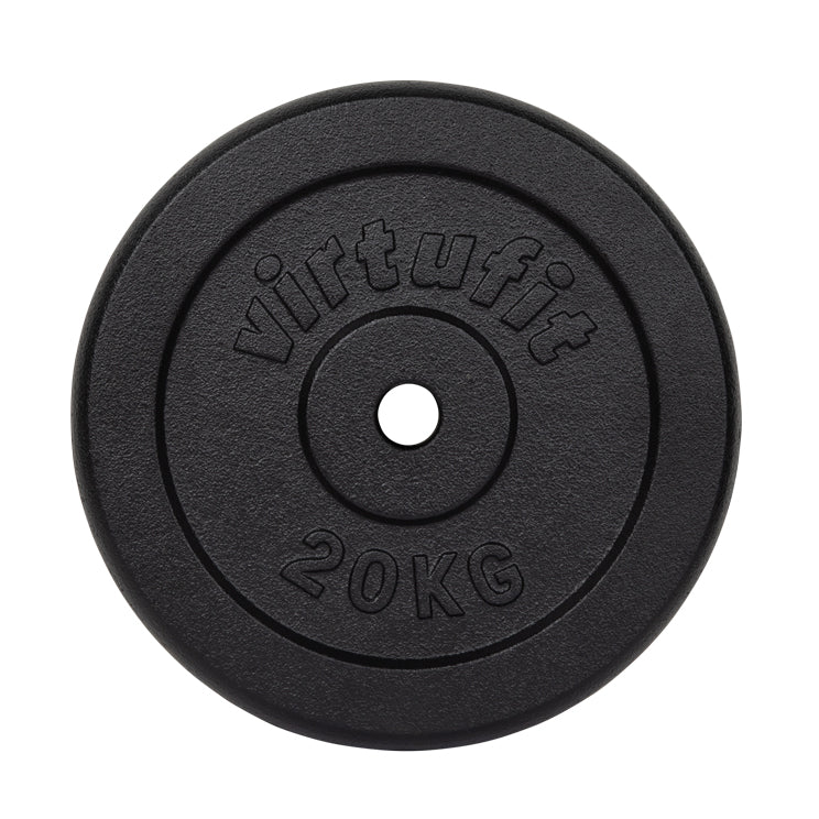 VirtuFit Cast Iron Weight Plate 30 mm - 20 kg - Black