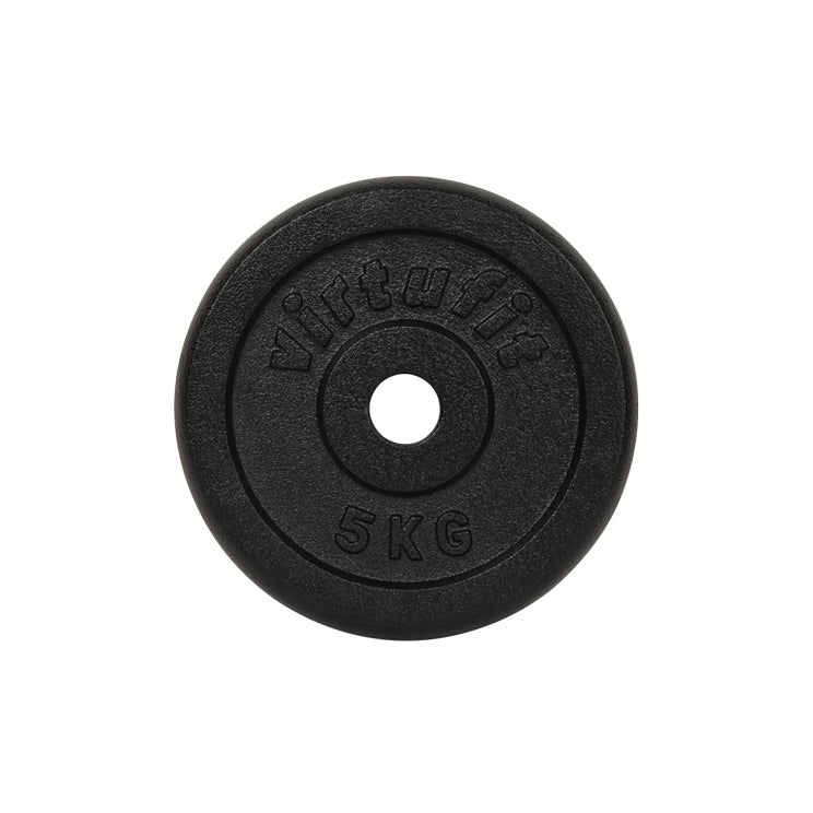 VirtuFit Cast Iron Weight Plate 30 mm - 5 kg - Black