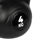 VirtuFit PVC Kettlebell - 4 kg - Black