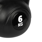 VirtuFit PVC Kettlebell - 6 kg - Black