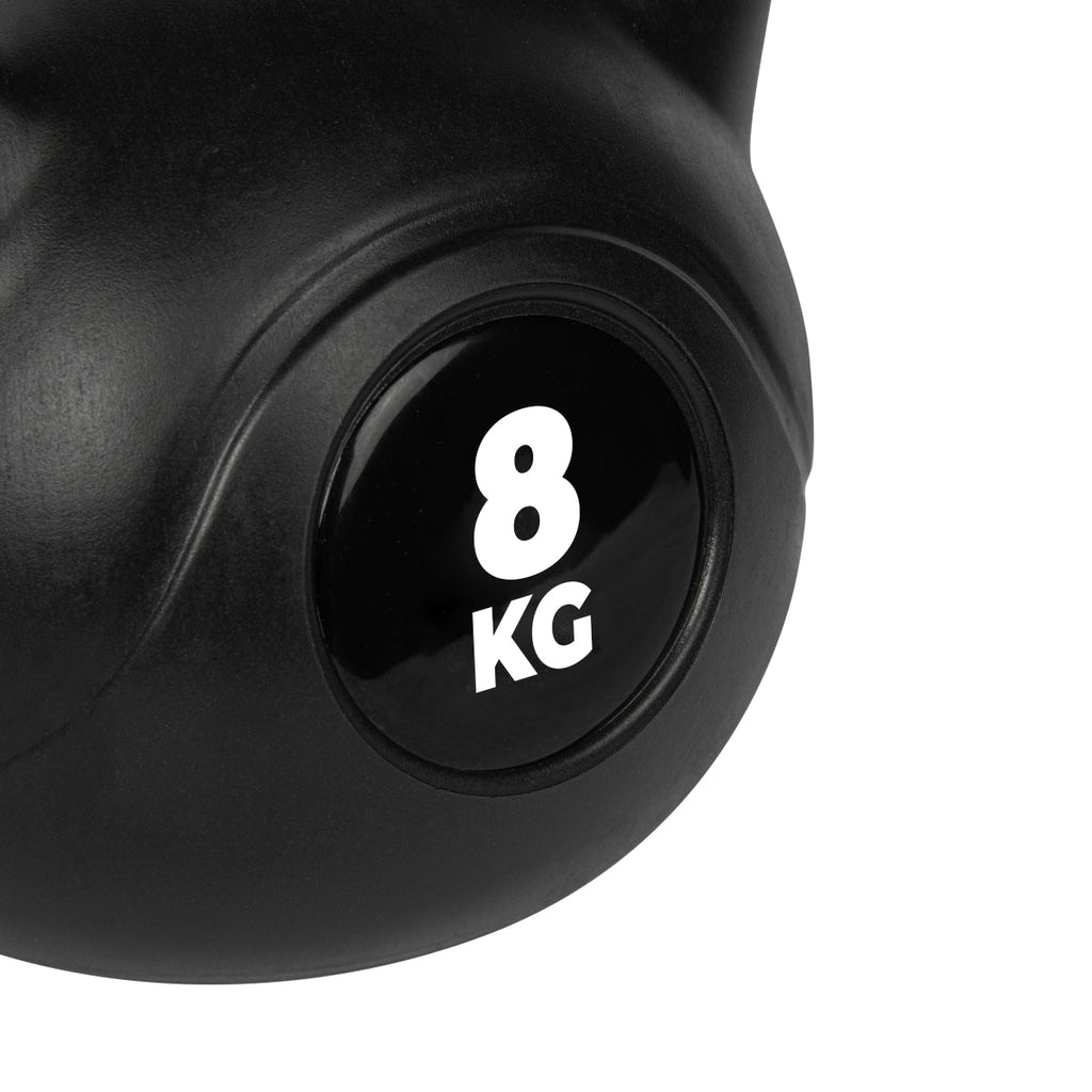VirtuFit PVC Kettlebell - 8 kg - Black