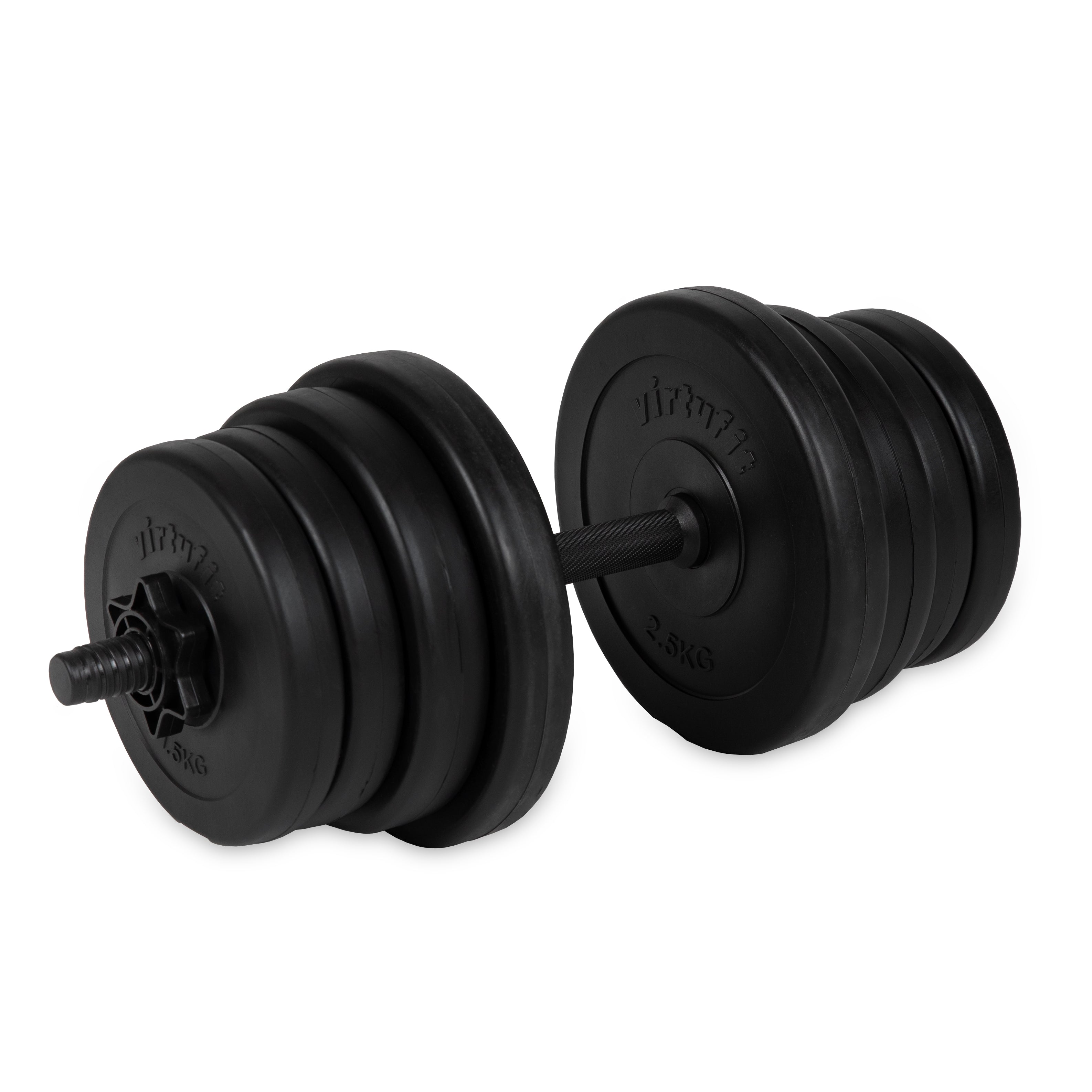 VirtuFit Verstelbare Dumbbellset - 2 in 1 Set - 30 kg - Vinyl - Tweedekans