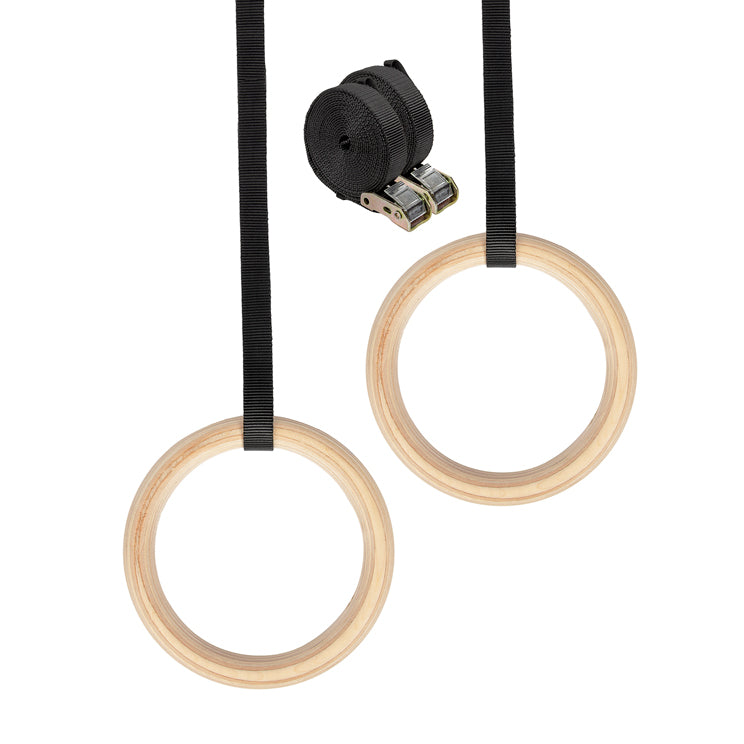 VirtuFit Wooden Gym Rings