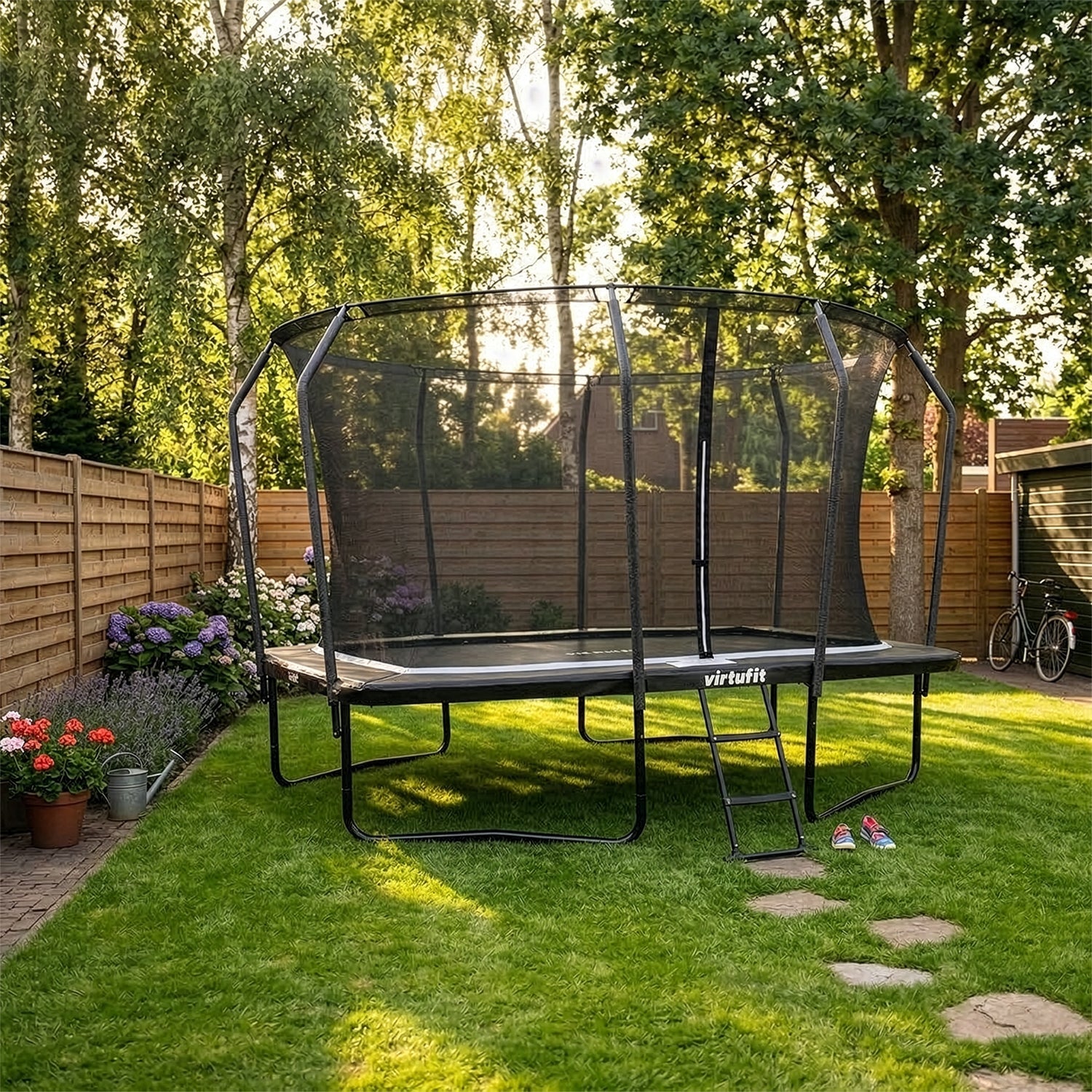 VirtuFit Trampoline Premium with Safety Net 244 x 366 cm