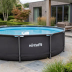 VirtuFit Rond Zwembad - Ø244 x 76 cm - Antraciet
