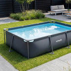 VirtuFit Rectangular Swimming Pool - Anthracite - 300 x 210 x 66 cm