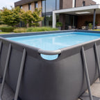 VirtuFit Rectangular Pool 400 x 200 x 122 cm - Anthracite - Including Filter Pump