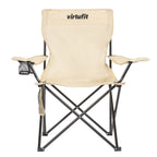 VirtuFit Foldable Camping Chair - Beige