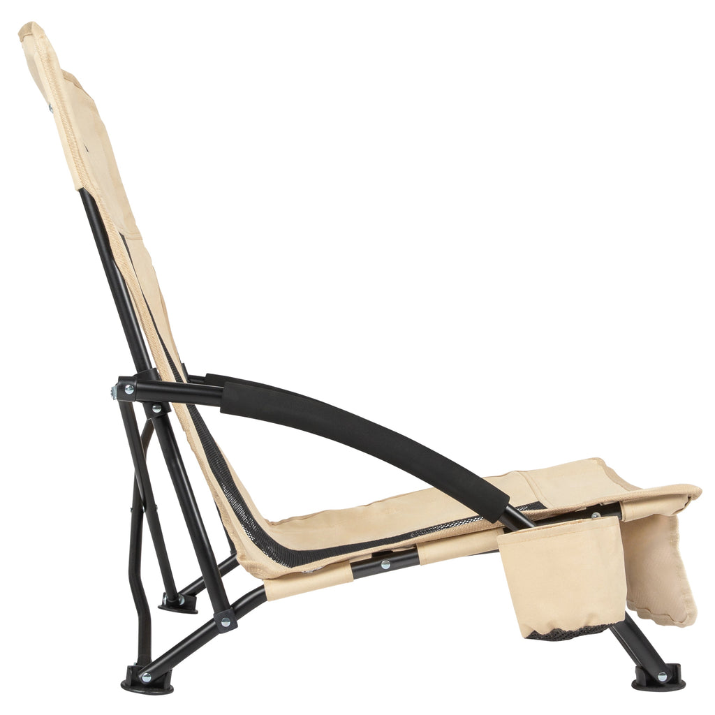 VirtuFit Foldable Beach Chair - Beige